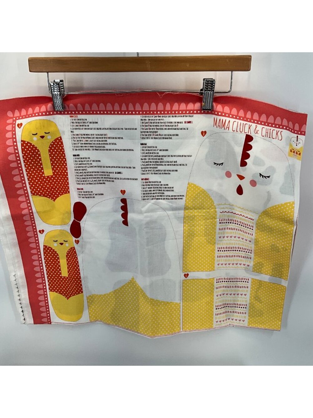 Mama Cluck & Chicks & Mama Oink & Piglets Sewing Panel Fabric For DIY Plush Toys